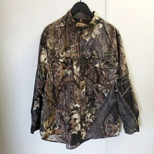 Remington Shirt Men Size UNK Long Sleeve Camo Hunt Camp Fish SEE MEASUREMENTS